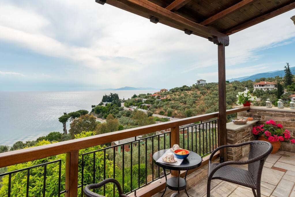Seaside House With View Over Pagasitikos Áfissos Luaran gambar