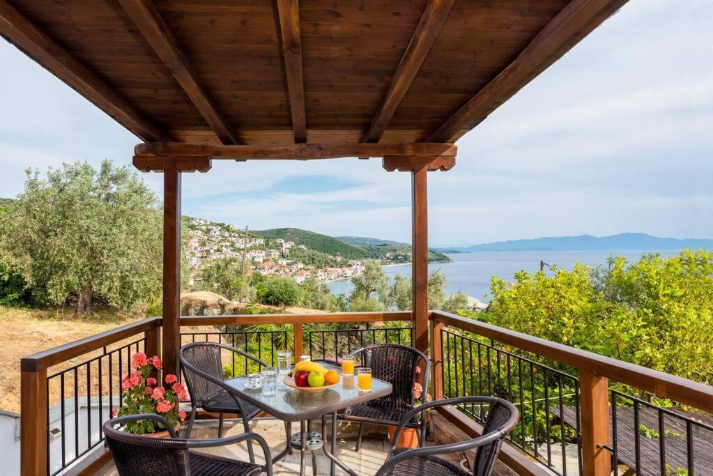 Seaside House With View Over Pagasitikos Áfissos Luaran gambar