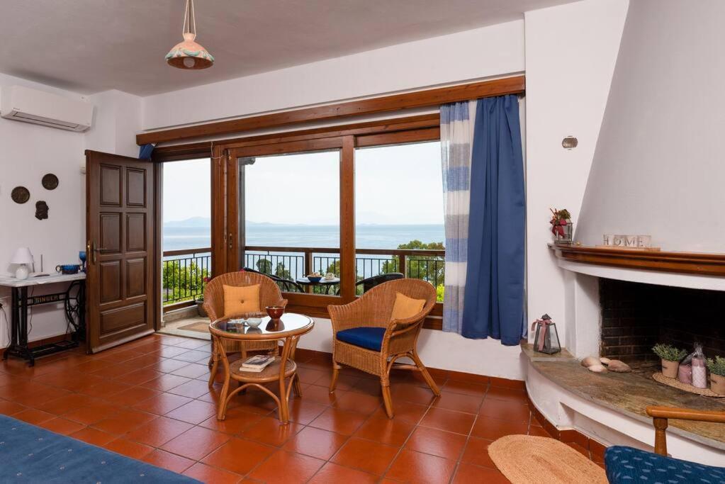 Seaside House With View Over Pagasitikos Áfissos Luaran gambar