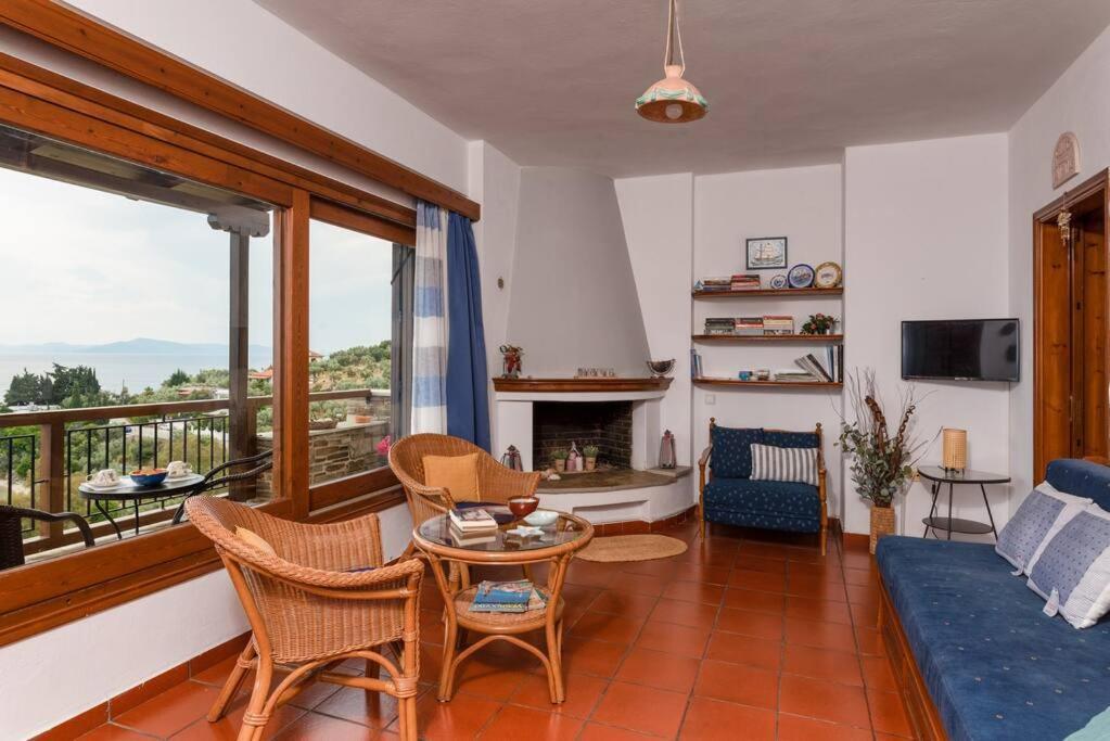 Seaside House With View Over Pagasitikos Áfissos Luaran gambar